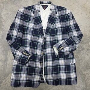VTG 90s‎ Tommy Hilfiger Men's Plaid Blazer Jacket Classic American